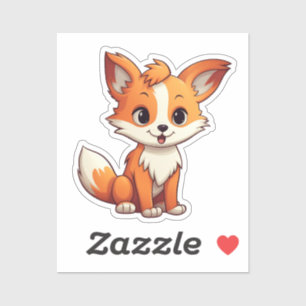 Cartoon vos sticker
