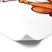 Cartoon vossen illustratie poster (Hoek)
