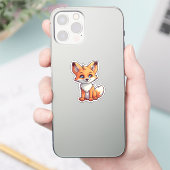 Cartoon vossen illustratie sticker (Telefoon)