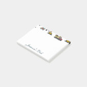 Cartoon Vrachtwagen Auto kraan Voertuignaam Gepers Post-it® Notes (Schuin)