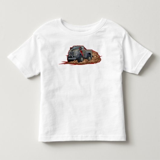 Cartoon vrachtwagen kinder shirts (Voorkant)