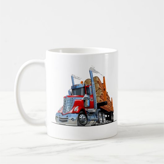 Cartoon vrachtwagen koffiemok (Links)