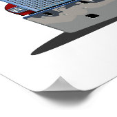 Cartoon vrachtwagen poster (Hoek)