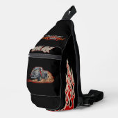Cartoon vrachtwagen sling bag (Rechterhoek)