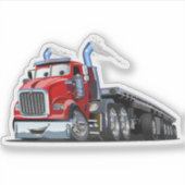 Cartoon vrachtwagen sticker (Voorkant)