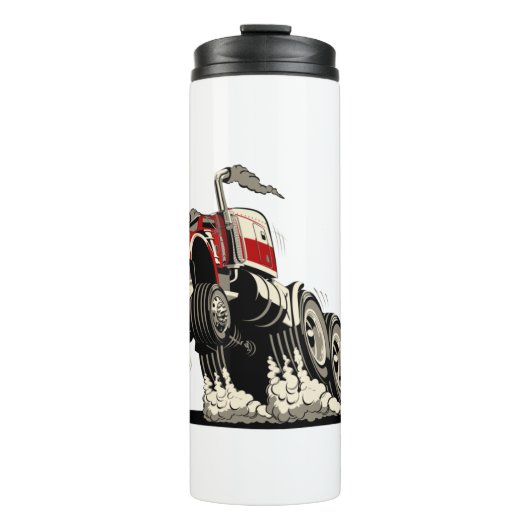 cartoon vrachtwagen thermosbeker (Voorkant)