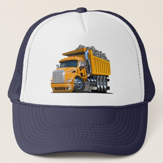 Cartoon vrachtwagenchauffeur trucker pet (Voorkant)