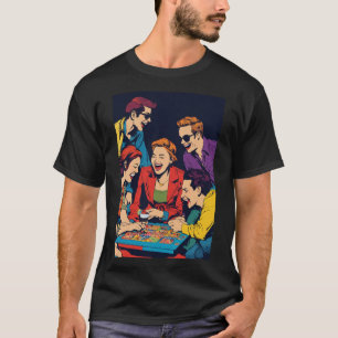 cartoon Vrienden Spelen met Karton T-Shirt -