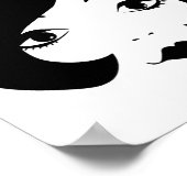 cartoon vrouwen uit de jaren '60 staan voor make-u poster (Hoek)