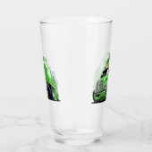 Cartoon vuilnisbakglas glas (Rechts)
