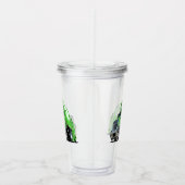 Cartoon vuilniswagen acryl drinkbeker (Rechts)