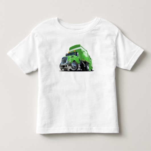 Cartoon vuilniswagen kinder shirts (Voorkant)