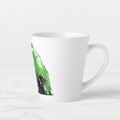 Cartoon vuilniswagen latte mok (Rechts)