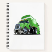 Cartoon vuilniswagen notitieboek (Voorkant)