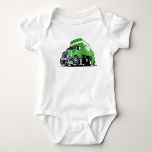 Cartoon vuilniswagen romper (Voorkant)