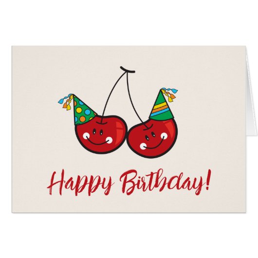 Cartoon vun en rode kaekkersen met partijPetten (Voorkant Horizontaal)