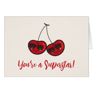 Cartoon vun en wolke kaaskersen met zonnebril