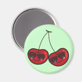 Cartoon vun en wolke kaaskersen met zonnebril magneet (Voorkant / Achterkant)