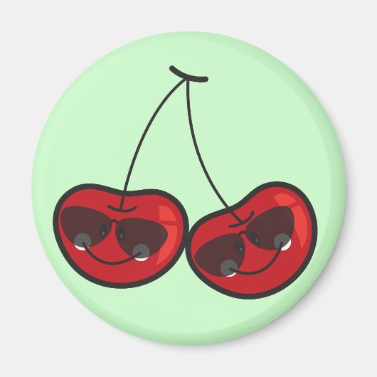 Cartoon vun en wolke kaaskersen met zonnebril magneet (Voorkant)