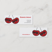 Cartoon vun en wolke kaaskersen met zonnebril mini visitekaartje (Voorkant / Achterkant)