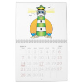 Cartoon vuurtorenkalender kalender (Mar 2027)