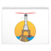 Cartoon vuurtorenkalender kalender (Hoes)