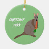 Cartoon Wallaby - Aangepaste foto Keramisch Ornament (Voorkant)