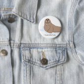 Cartoon Walrus Ronde Button 5,7 Cm (In situ)