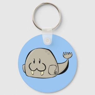 Cartoon Walrus Sleutelhanger