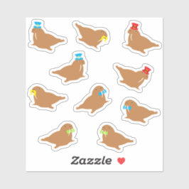 Cartoon Walrus Sticker