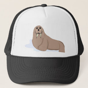 Cartoon Walrus Trucker Pet