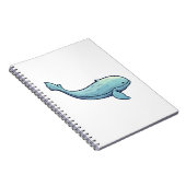 Cartoon walvis illustratie notitieboek (Rechterzijde)