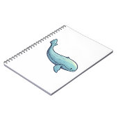 Cartoon walvis illustratie notitieboek (Linkerzijde)