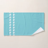 Cartoon walvis Mist Blue Bath Towel Set Bad Handdoek (Handdoek)