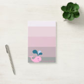 Cartoon-walvis op strepen - speciaal aangepast post-it® notes (Kantoor)
