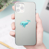 Cartoon walvis sticker (Telefoon)