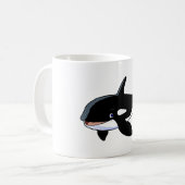 cartoon walvis Witte 11 oz Klassieke Mok (Voorkant links)