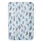 Cartoon warplanes patroonstof badmat (Voorkant Verticaal)