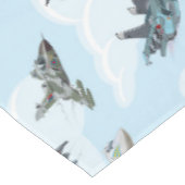 Cartoon warplanes patroonstof tafelkleed (Gekanteld)