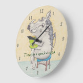 Cartoon Warthog drink een kopje thee Grote Klok (Hoek)