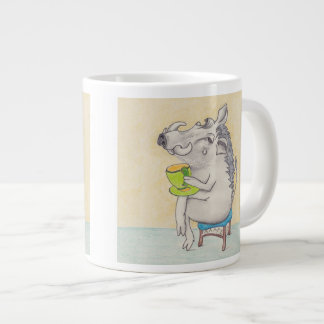 Cartoon Warthog mok. Grote Koffiekop