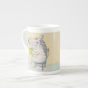 Cartoon Warthog mok. Porselein Kop