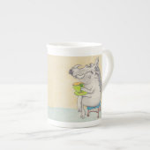 Cartoon Warthog mok. Porselein Kop (Voorkant rechts)