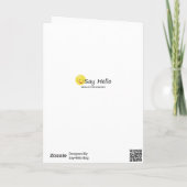 Cartoon wasbeer met ballonnen Happy Birthday Kaart (Achterkant)