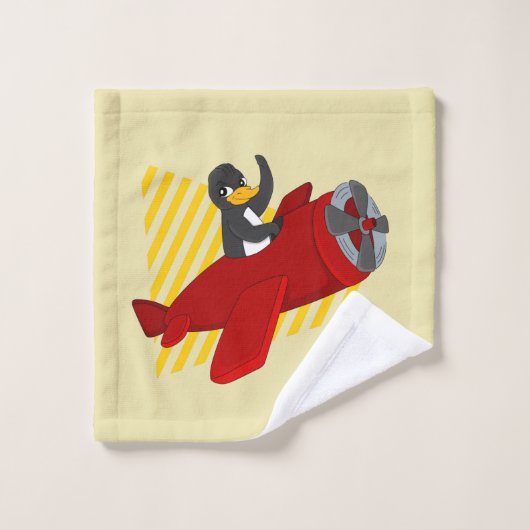 Cartoon wasdoek van pinguïn washandje (Wasdoekje)