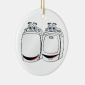 Cartoon wasdroger keramisch ornament (Rechts)