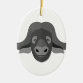 Cartoon Water Buffalo Keramisch Ornament (Voorkant)