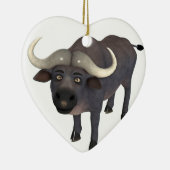 Cartoon Water Buffalo Keramisch Ornament (Rechts)