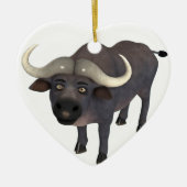 Cartoon Water Buffalo Keramisch Ornament (Voorkant)