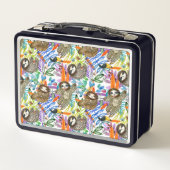 Cartoon Waterverf sleufpatroon (Achterkant)